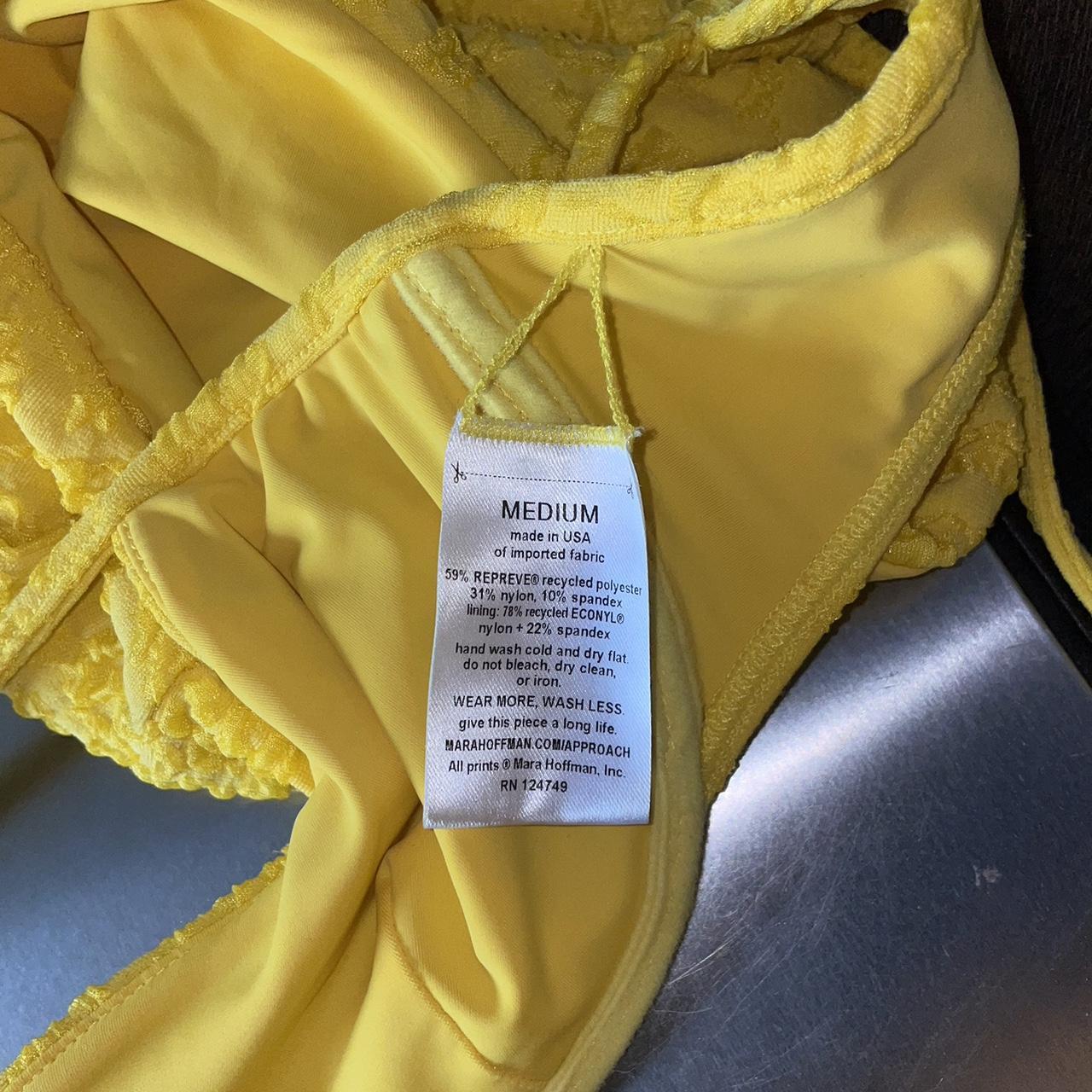 Mara Hoffman yellow bikini set Size M Worn a few... - Depop