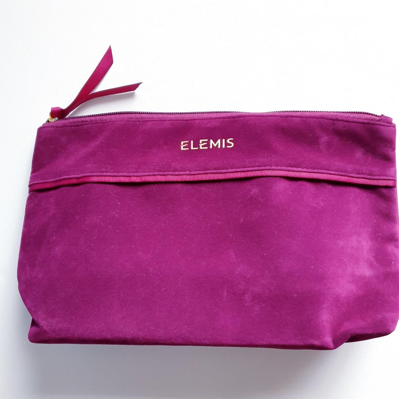 Elemis Purple Satin Cosmetic Makeup Bag Clutch Pouch hotsell Elemis Purple Satin Cosme