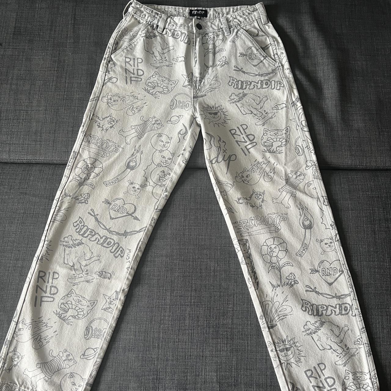 RIPNDIP Men's Jeans Depop