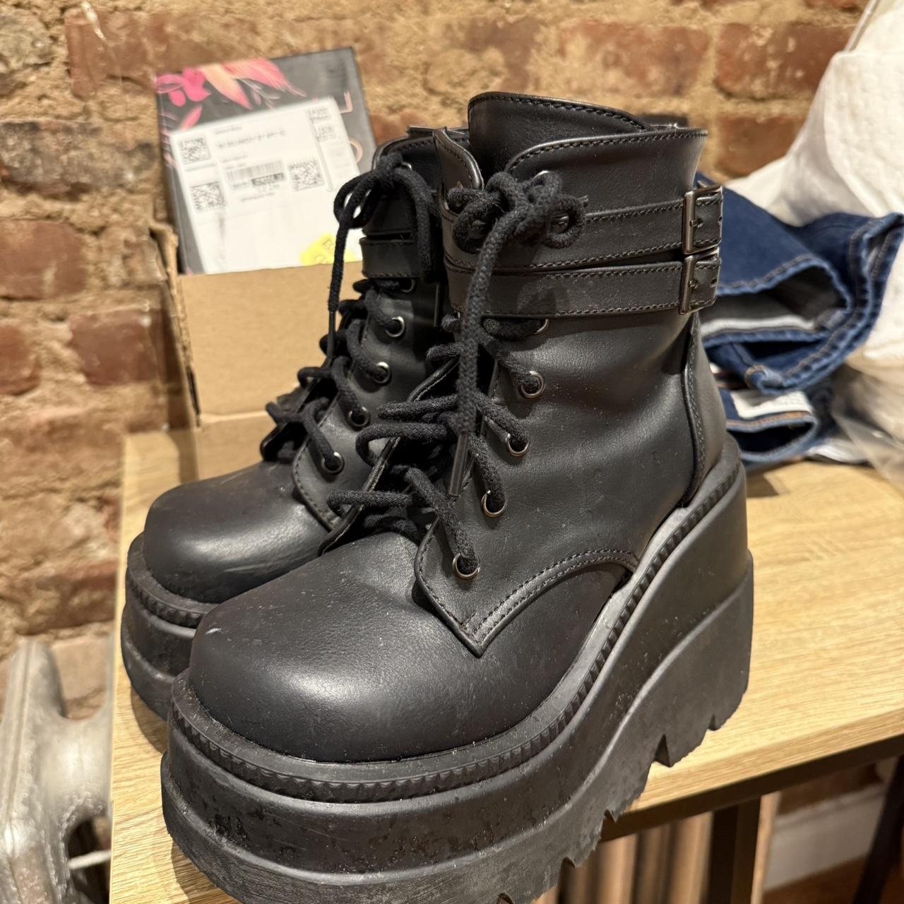 Demonia Women's Combat Boots - Black - US 5 – Dem… - image 1