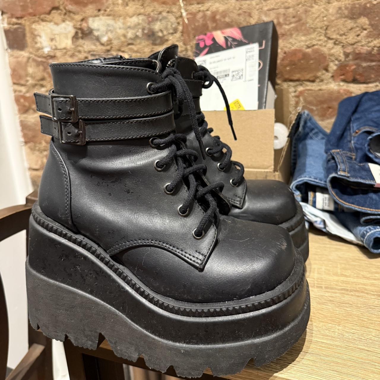 Demonia Women's Combat Boots - Black - US 5 – Dem… - image 3