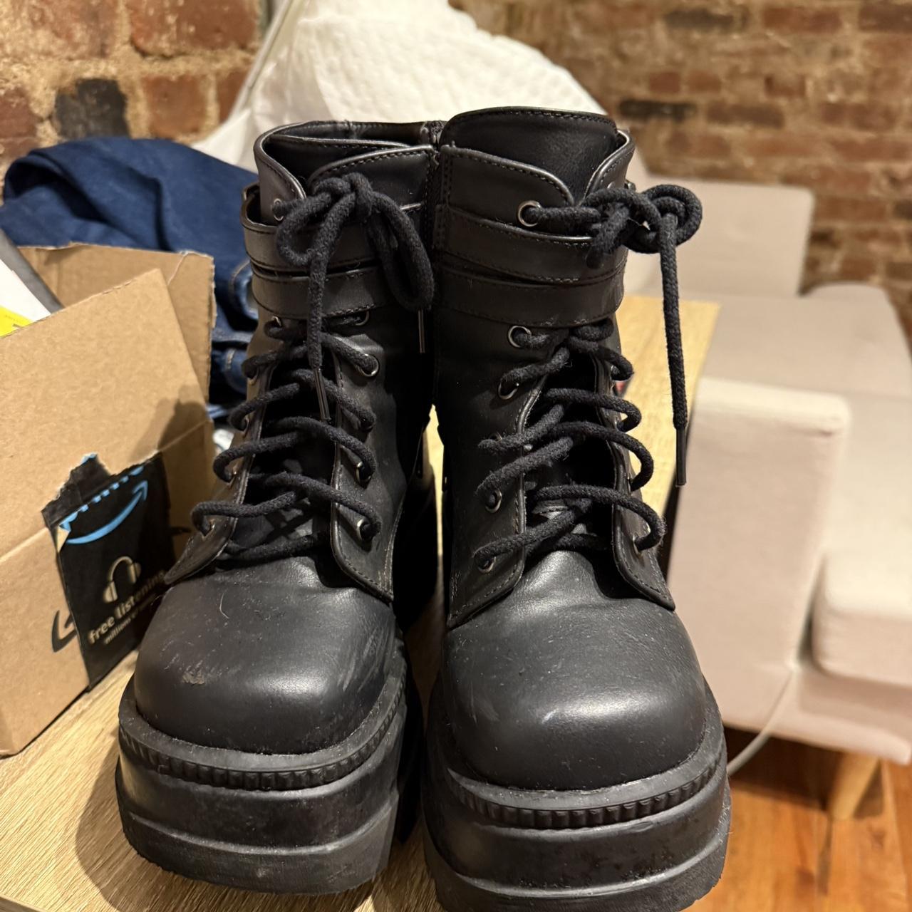 Demonia Women's Combat Boots - Black - US 5 – Dem… - image 2