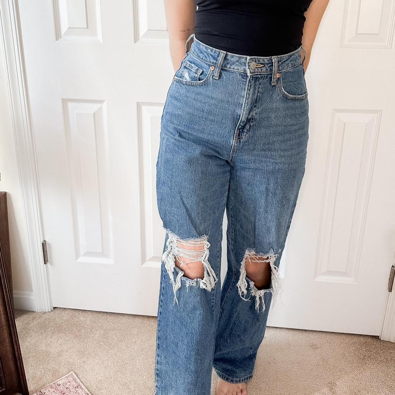 highest rise baggy wild fable jeans slightly - Depop