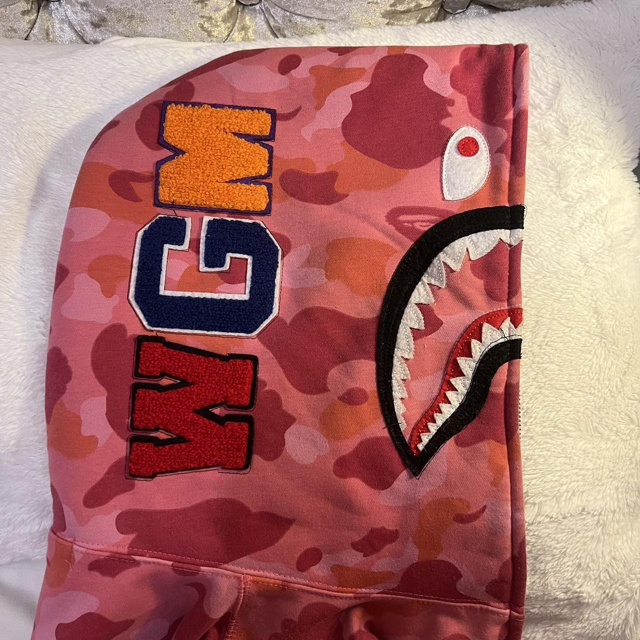 BAPE Women's Pink Hoodie | Depop