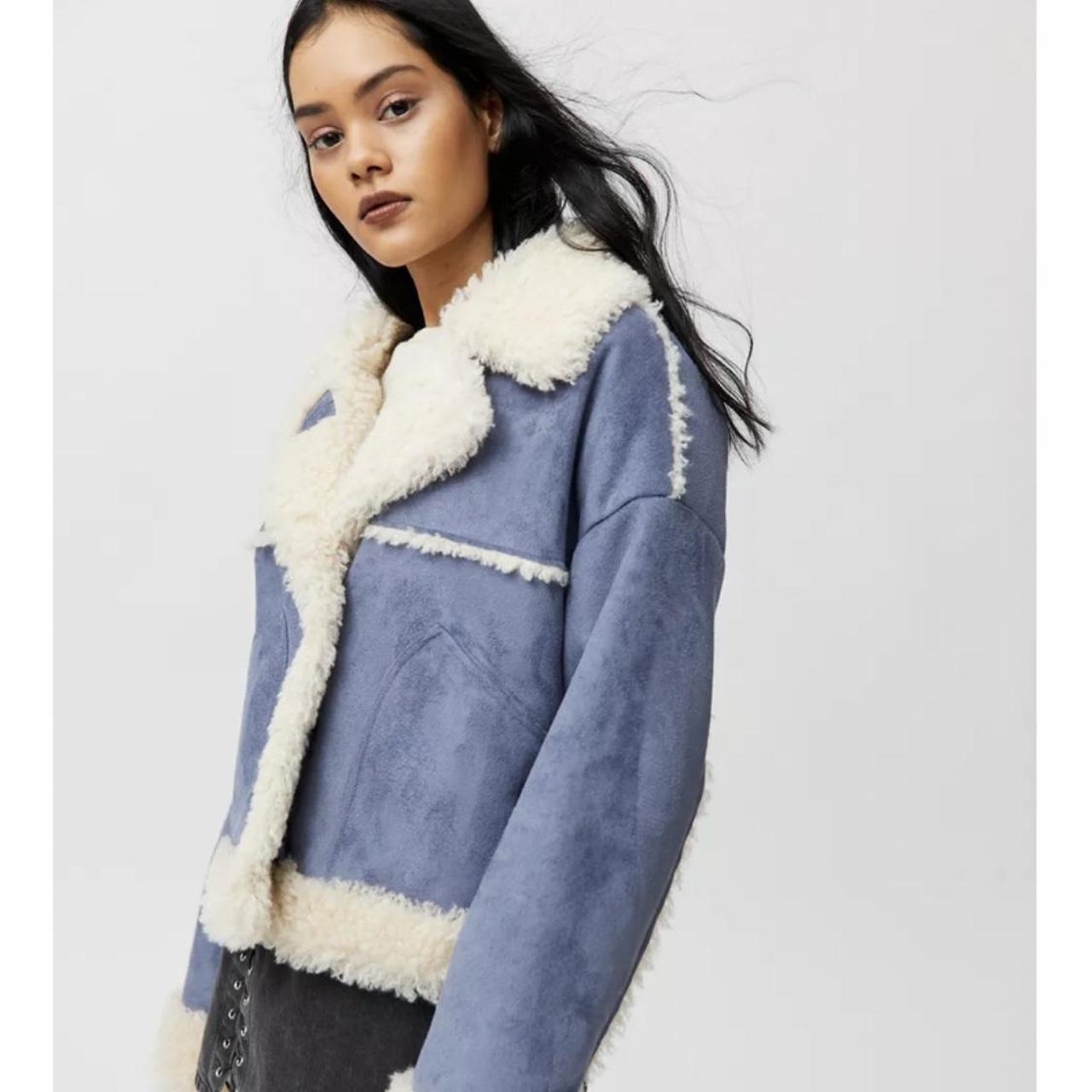 Worn twice, UO LONDON sold out shearling coat Depop
