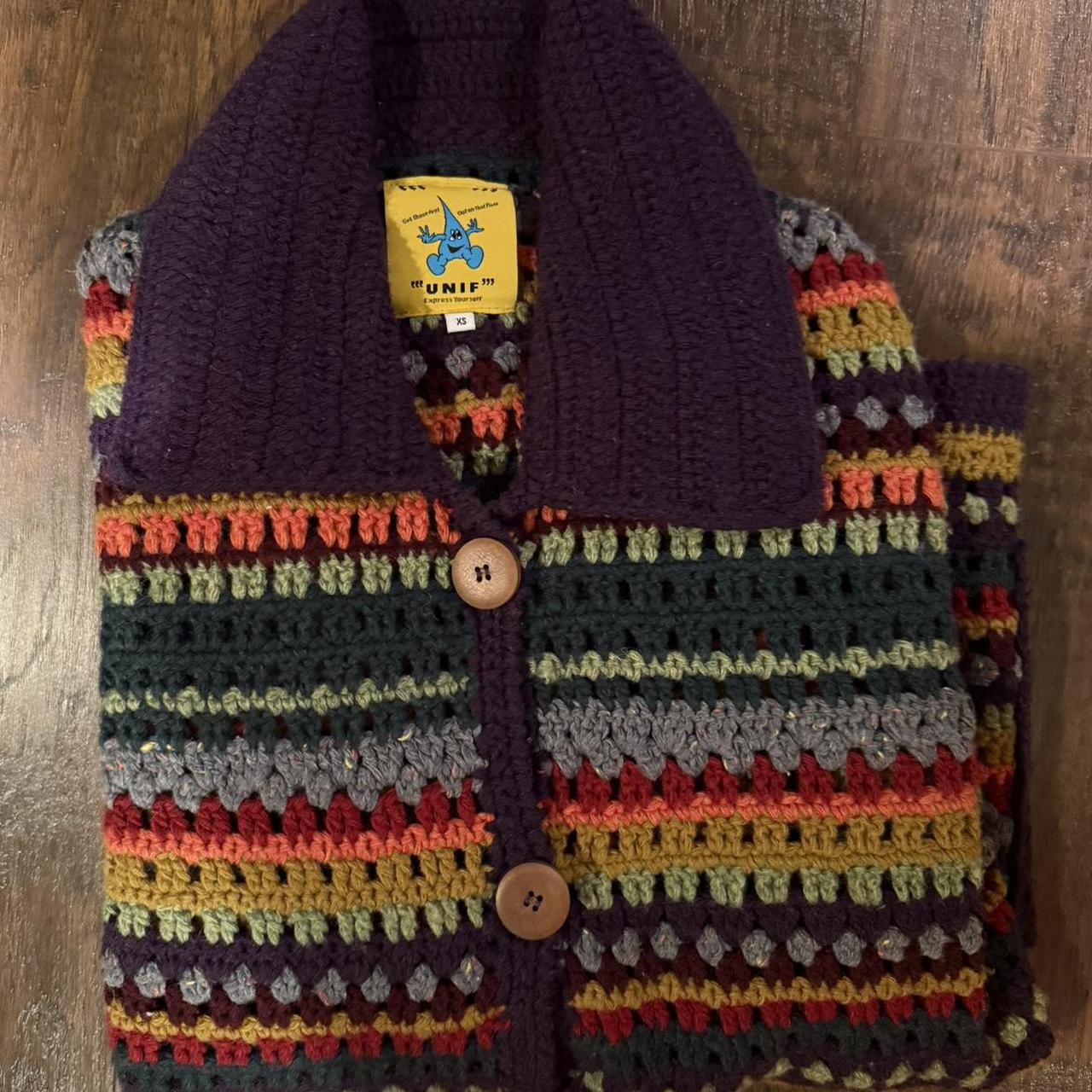 UNIF Women's Cardigan - Multi - XS – unif loop ca… - image 3