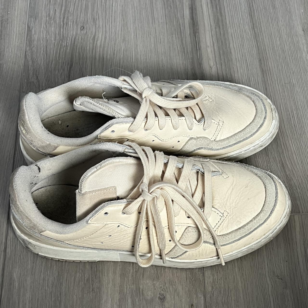 Adidas cream sneakers - Depop