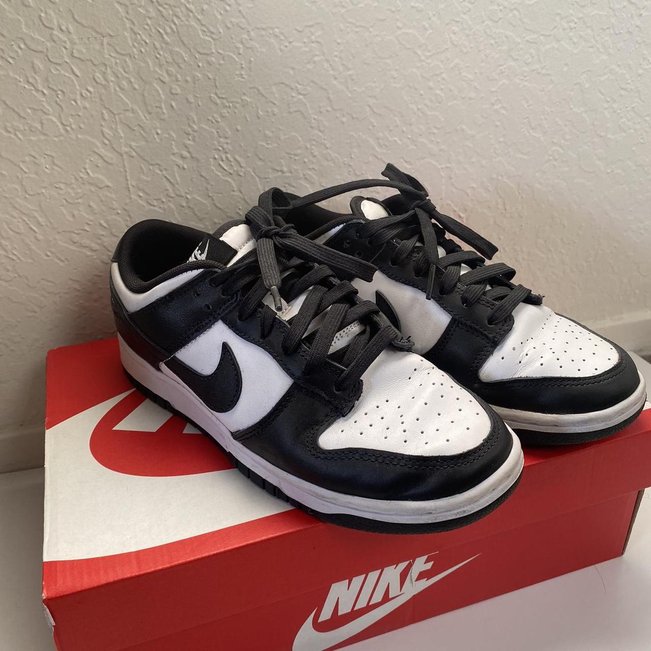 mens dunk low black and white