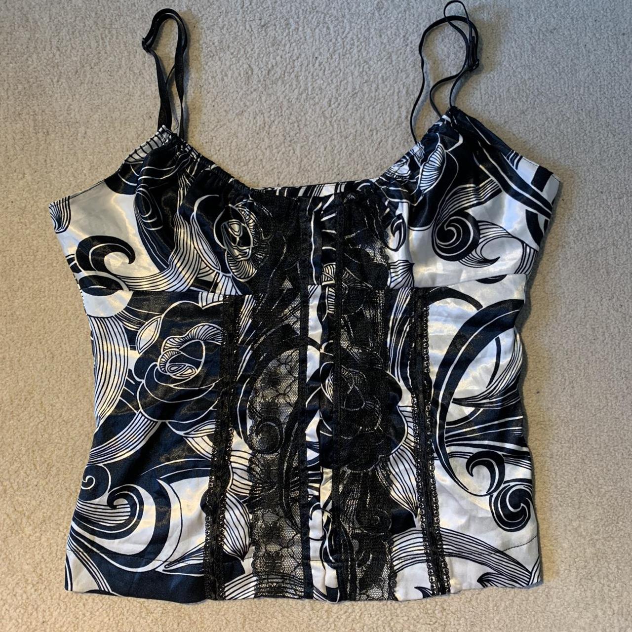 Jane Norman Women S Black And White Vest Depop