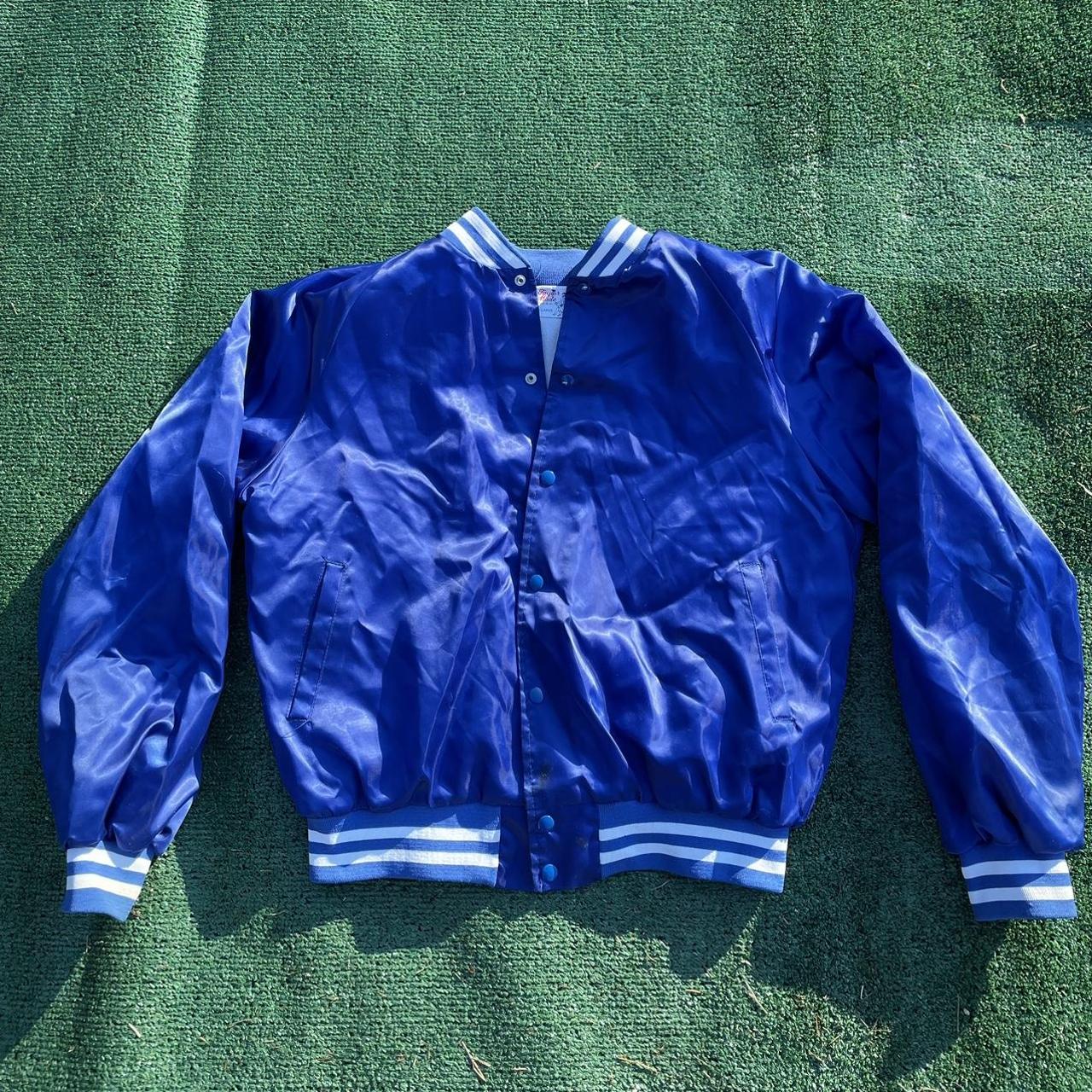 Vintage Satin Varsity Bomber Jacket 🔥 - Tagged XL -... - Depop