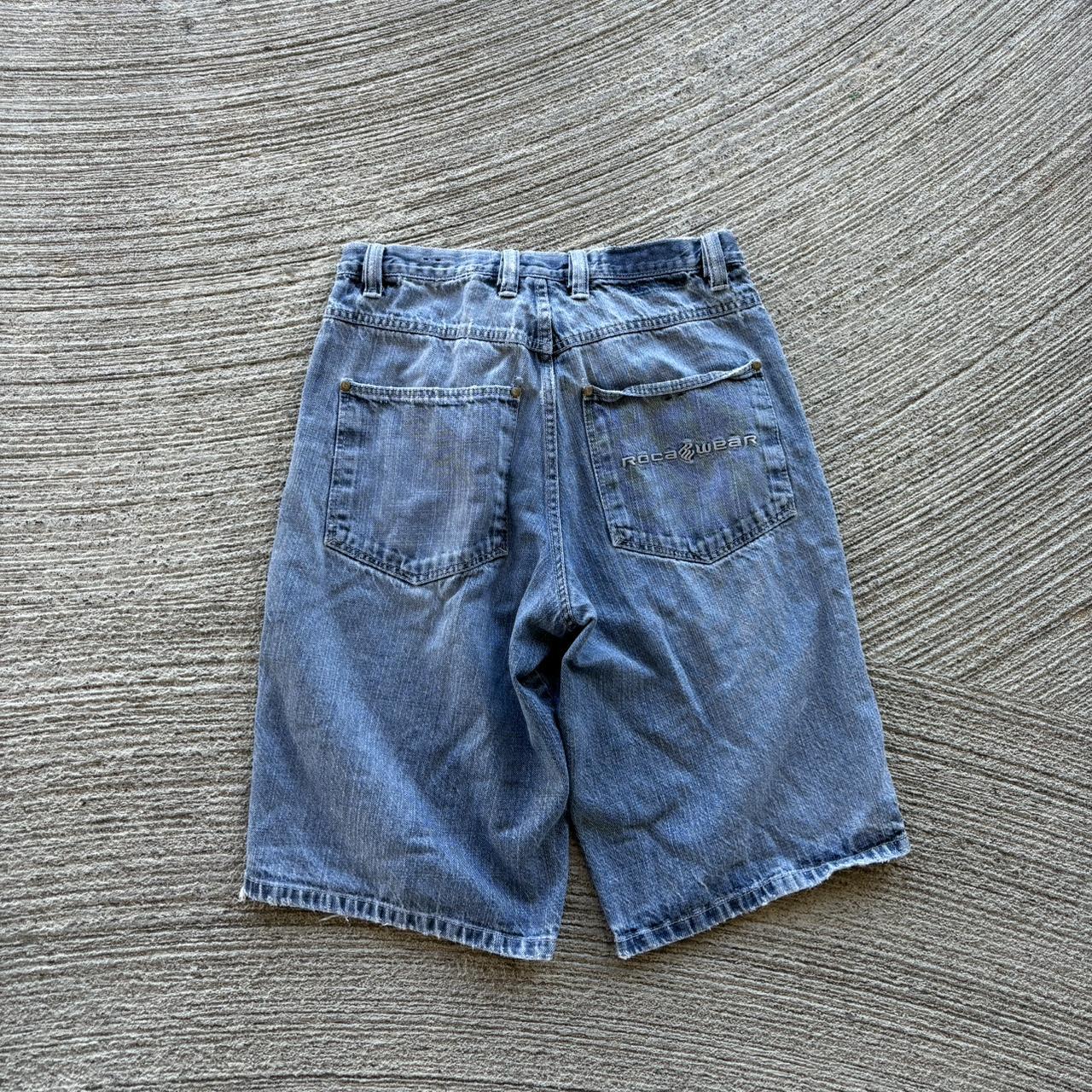 Y2K Rocawear Baggy Denim Jorts 📏 Size- (31 Waist)... - Depop