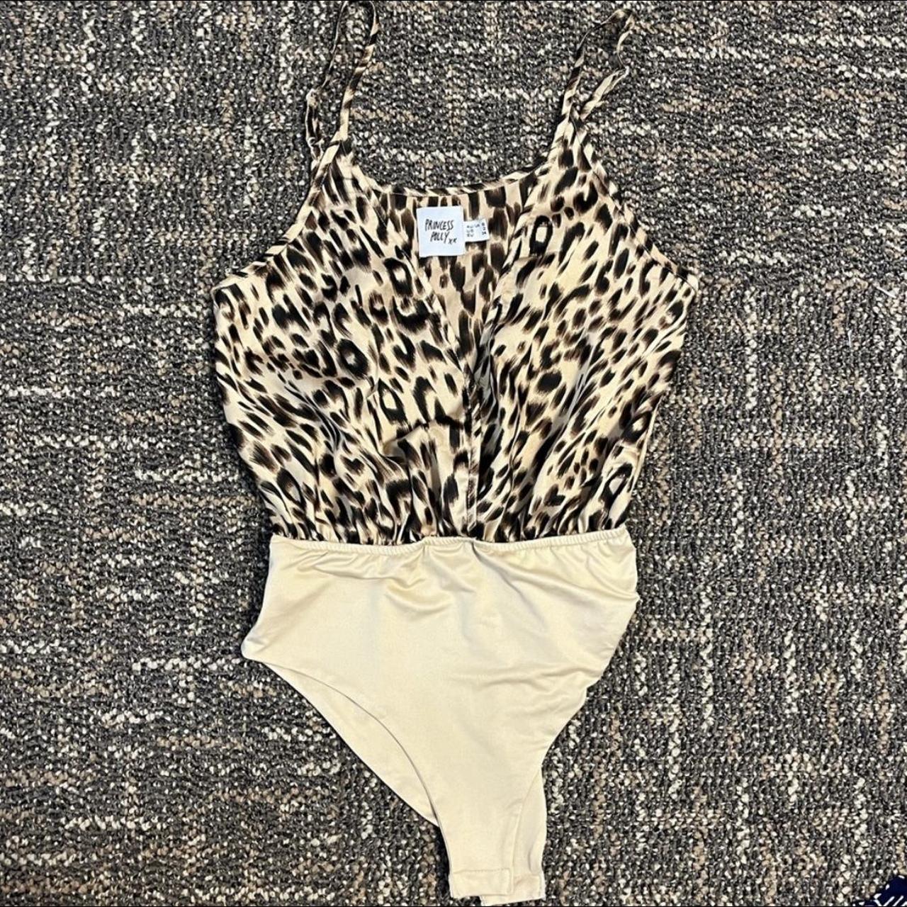 Princess Polly Cheetah Print Bodysuit #princesspolly... - Depop