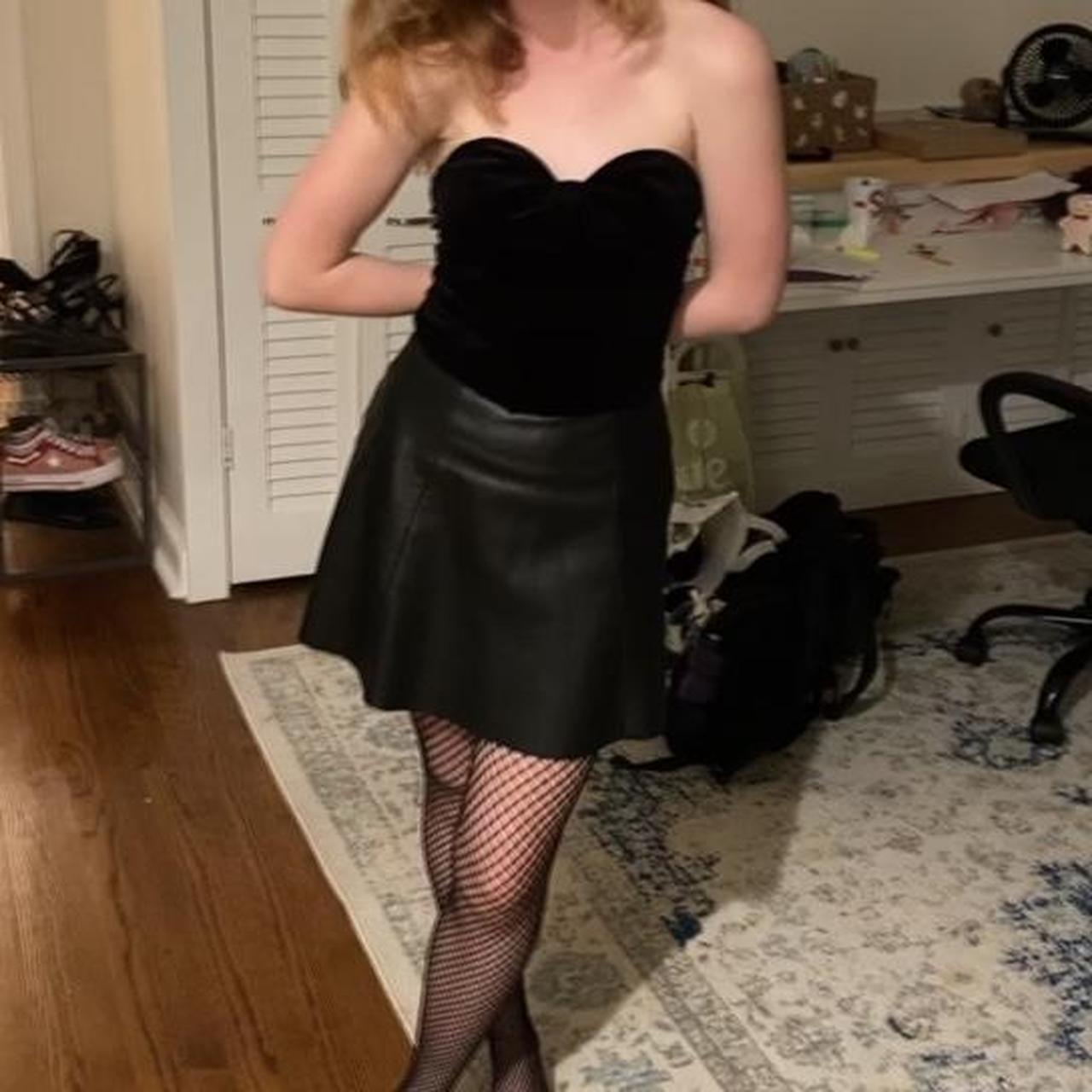 black velvet bustier corset top from Zara! i’ve... Depop