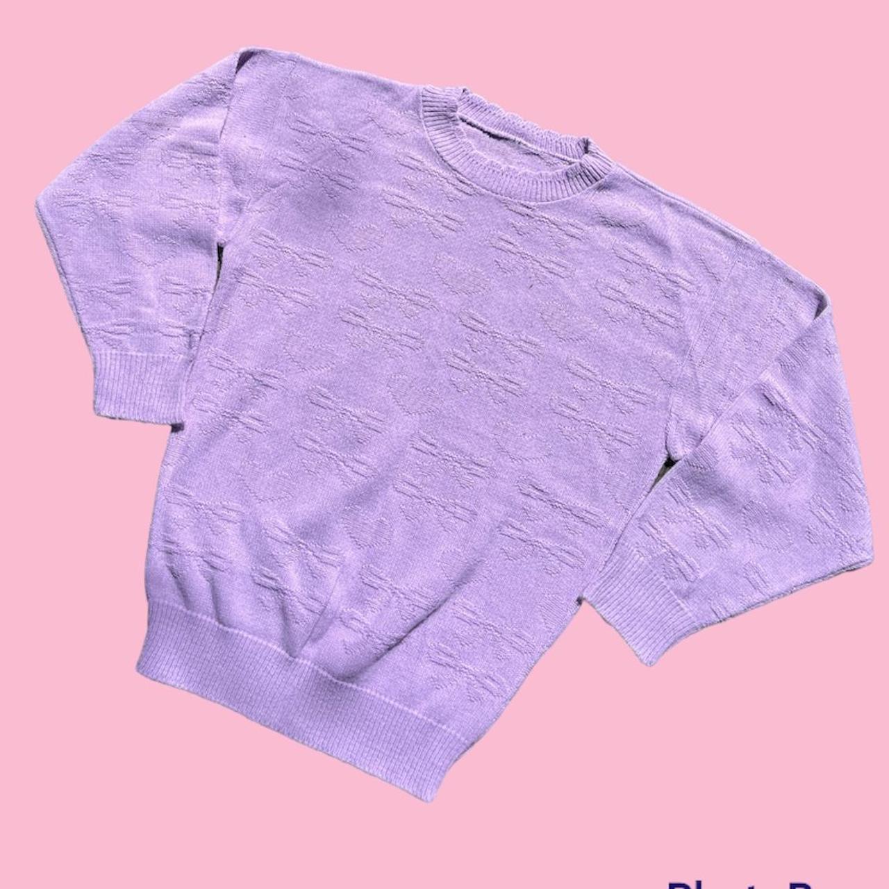 the cutest pastel purple sweater 💜 light purple... Depop