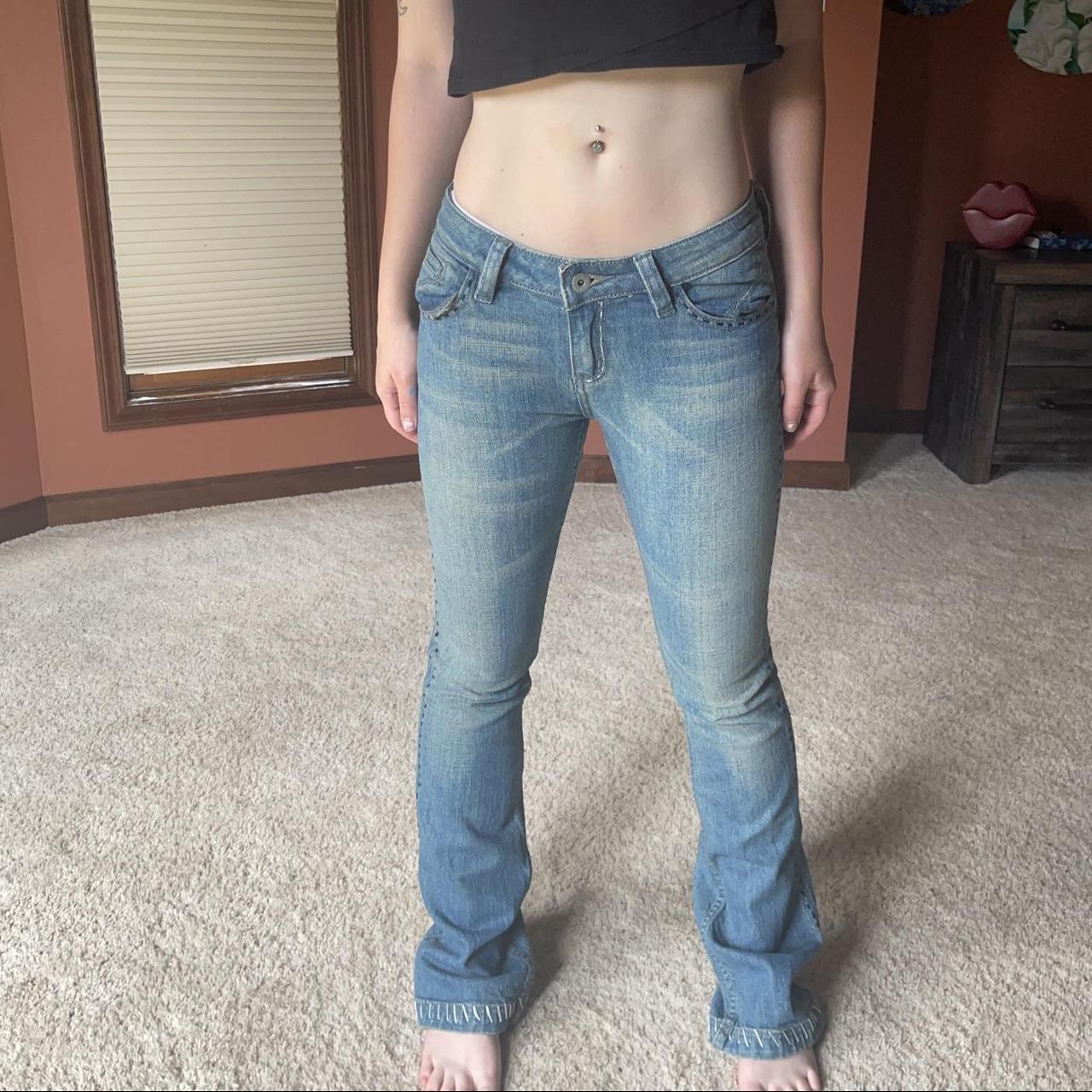 The ultimate Y2K era vintage ultra low rise jeans... - Depop