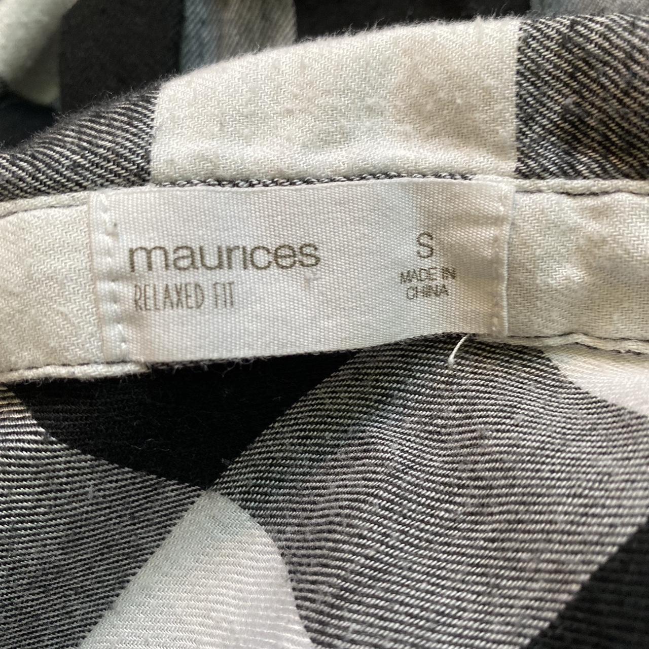 Maurices Large Cotton Spandex Blend Black White - Depop