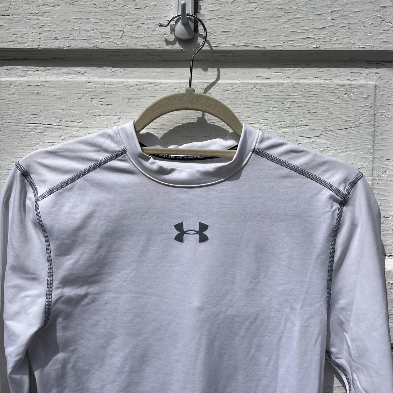 Under armor long sleeve white top. Never worn. - Depop