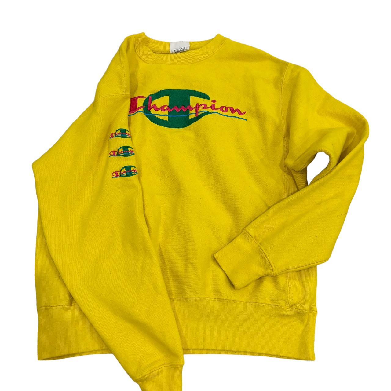 Baby yellow champion sweatshirt sale