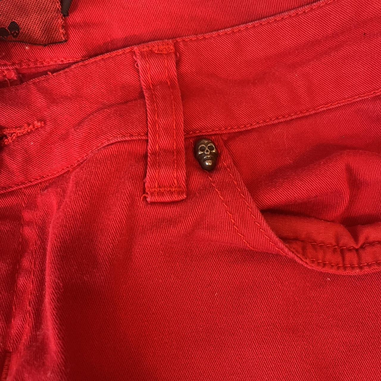 𓆩 𓆪 Tripp NYC vintage red jeans 𓆩 𓆪 size 5 (looks to... - Depop