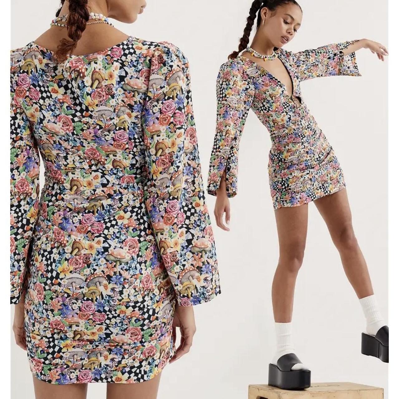 FOR LOVE AND LEMONS floral mushroom print dress!... - Depop
