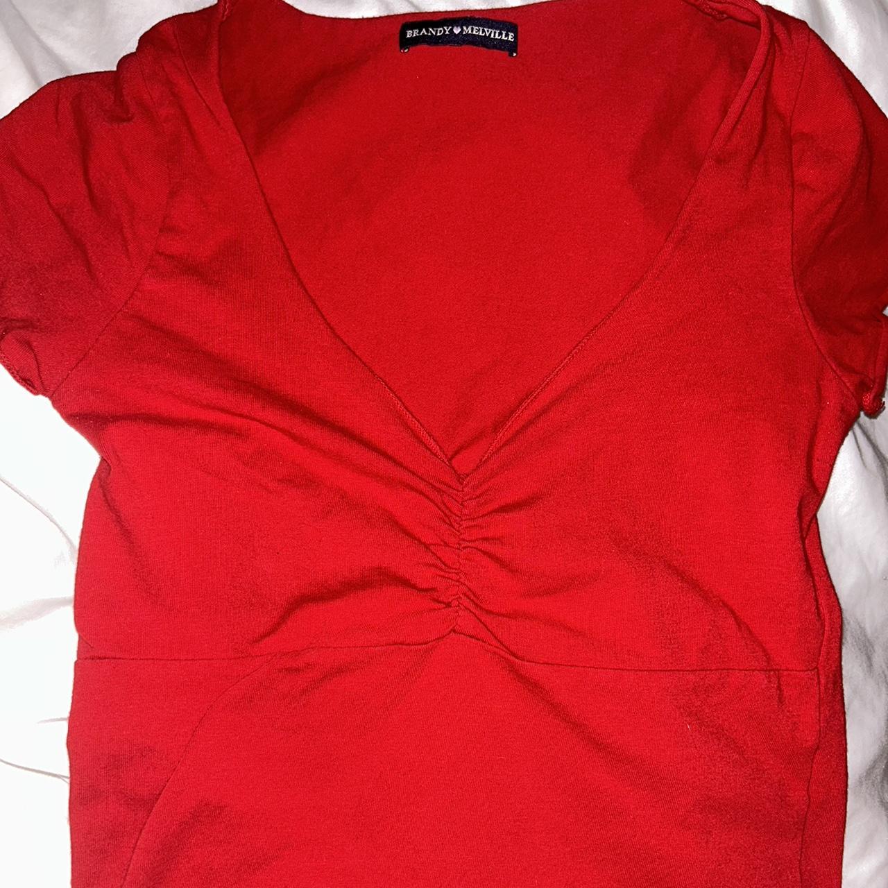 Brandy Melville Red Gina Top red ginatop brandy... Depop