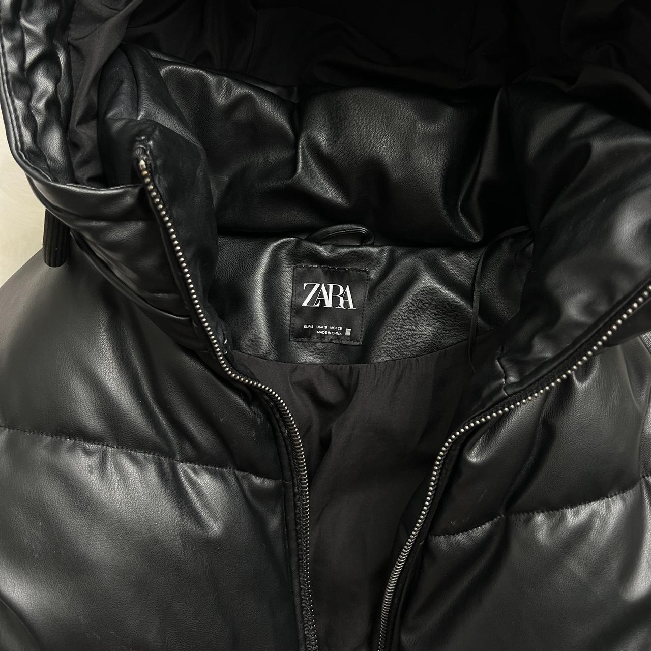 Zara Women's Black Coat | Depop