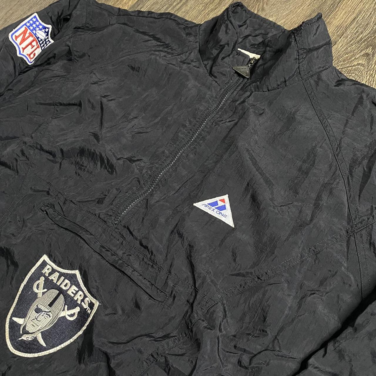 Vintage 90s Raiders NFL Starter Puffer Jacket Men's - Depop