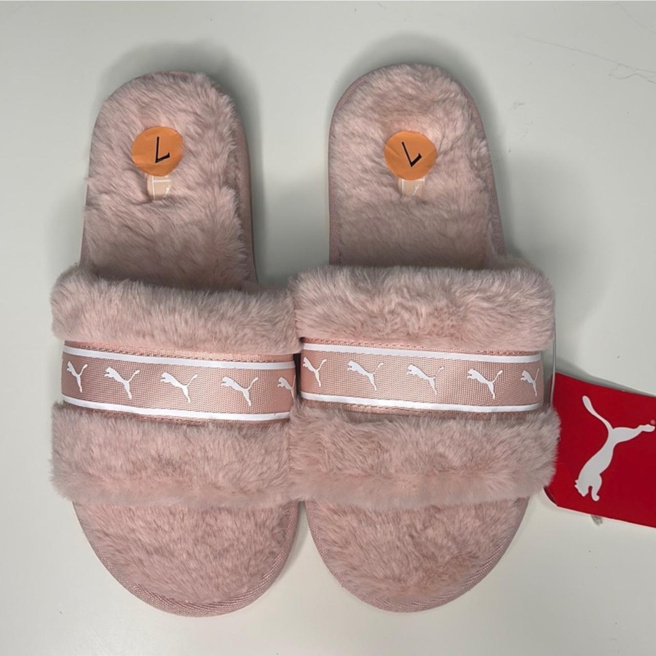 Puma fur hot sale slides pink