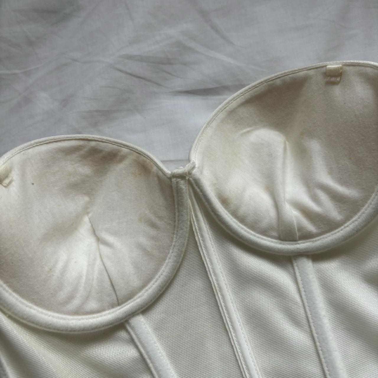 Vintage coquette satin corset shapewear Flattering - Depop