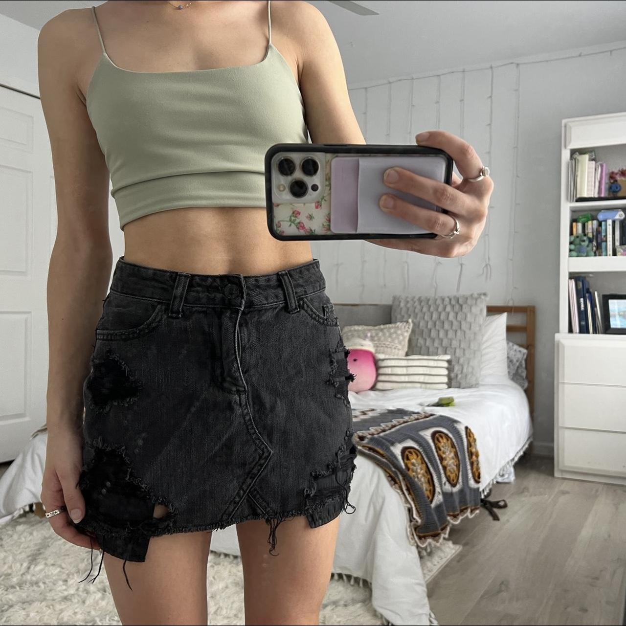 Hollister black outlet mini skirt