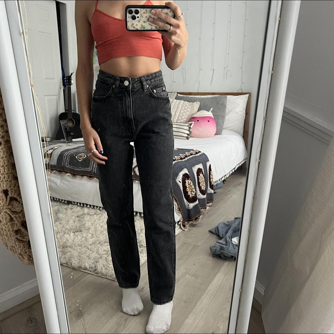 high waisted straight leg 90s mom jeans from - Depop