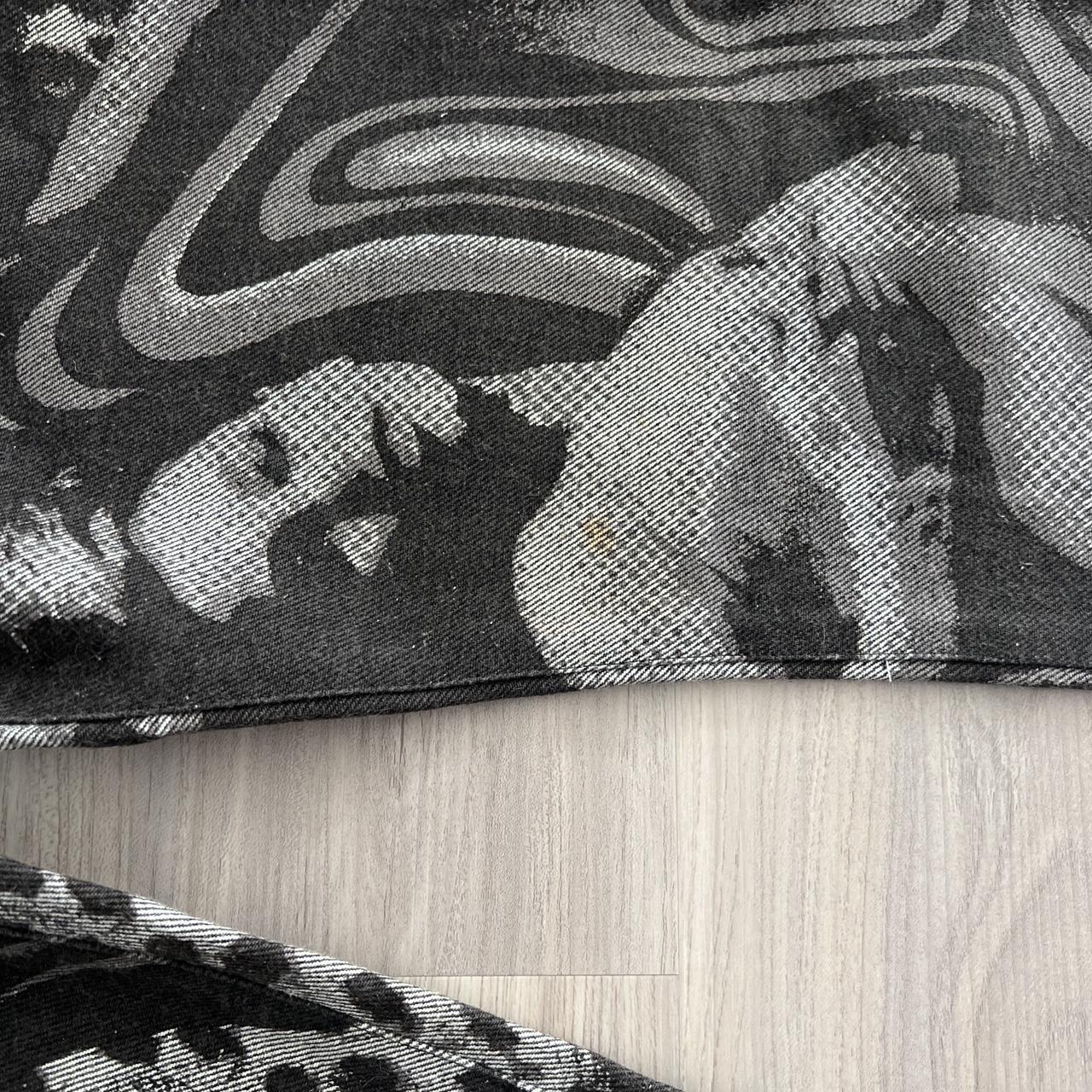 Yoshiyuki Konishi printed jeans. Japanese Designer | Depop Yoshiyuki Konishi printed jeans. Japanese Designer | Depop
