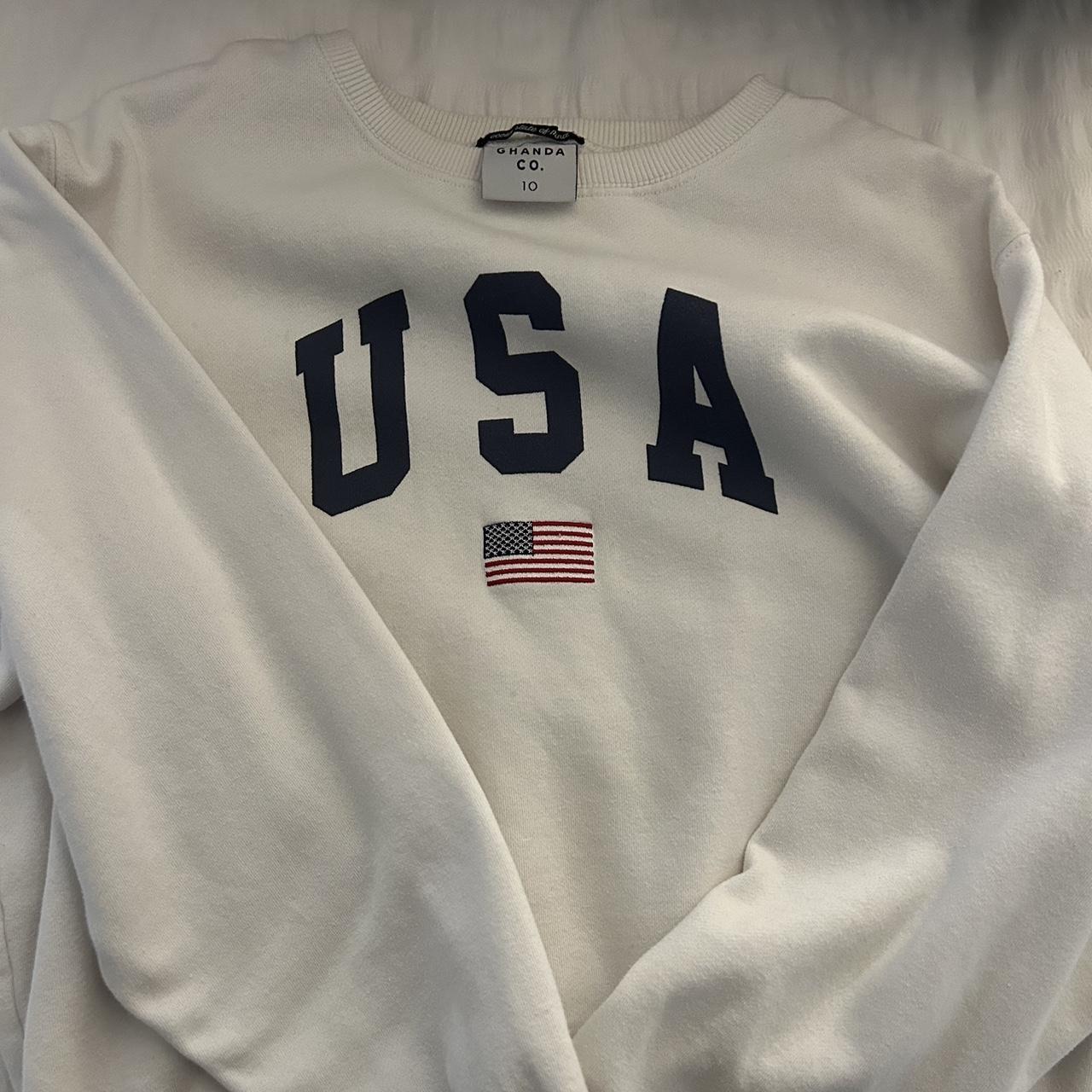 Ghanda USA crew neck jumper - Depop