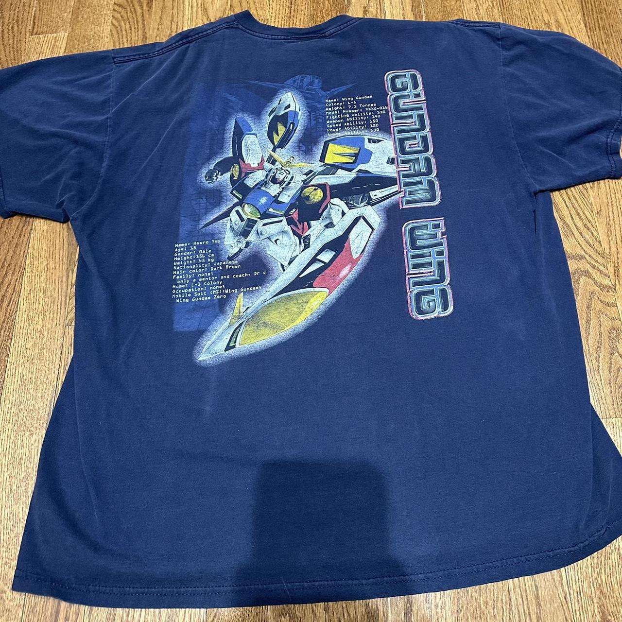 Vintage gundam wing sales shirt