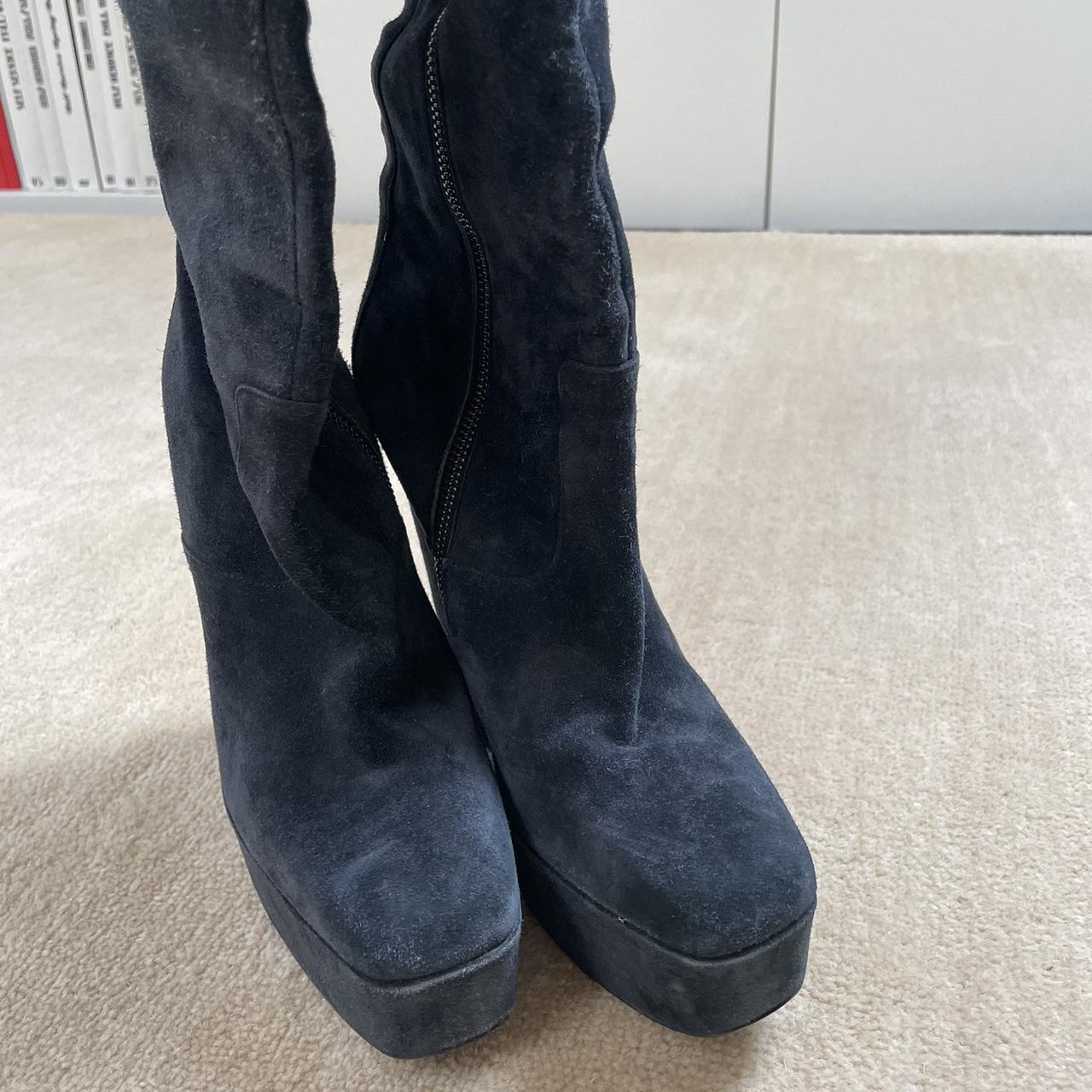 Balenciaga best sale boots navy