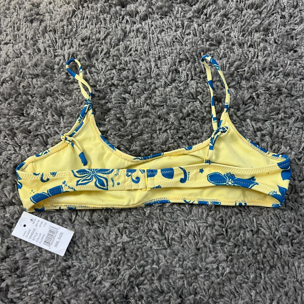PacSun Women's Yellow and Blue Bikini-and-tankini-tops (2)