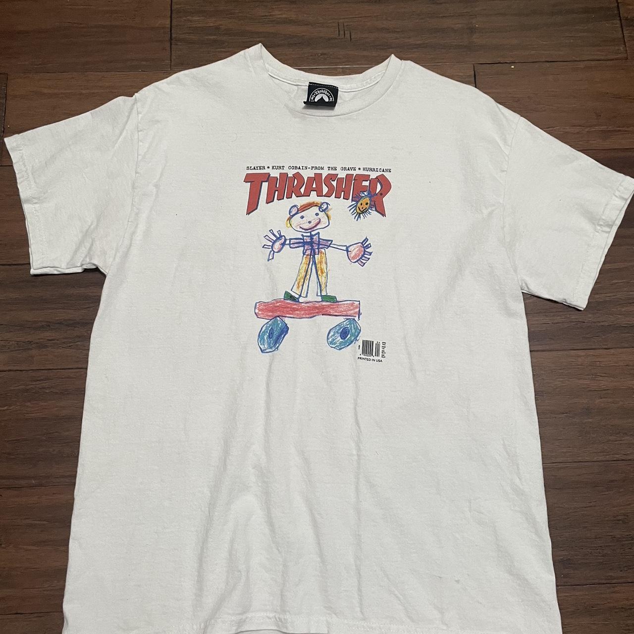 Thrasher Kurt Cobain shirt Size Large... - Depop