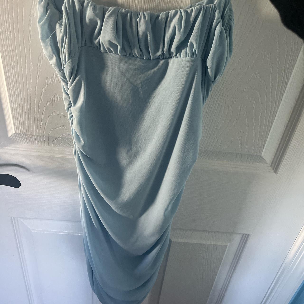 Hello molly blue ruched up dress. Size medium. Only... - Depop