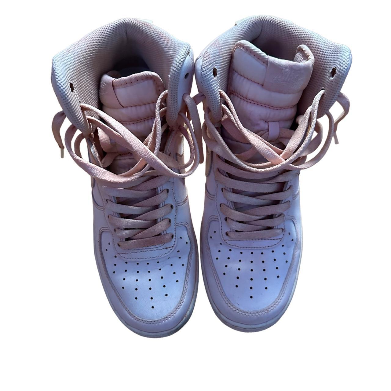 tan and pink nike air force