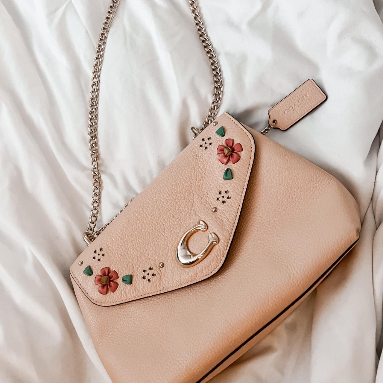 Coach gold embroidery shoulder bag store