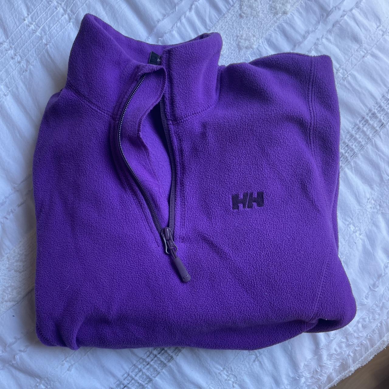 VINTAGE PURPLE HELLY HANSEN QUARTER ZIP SMALL PRICE - Depop