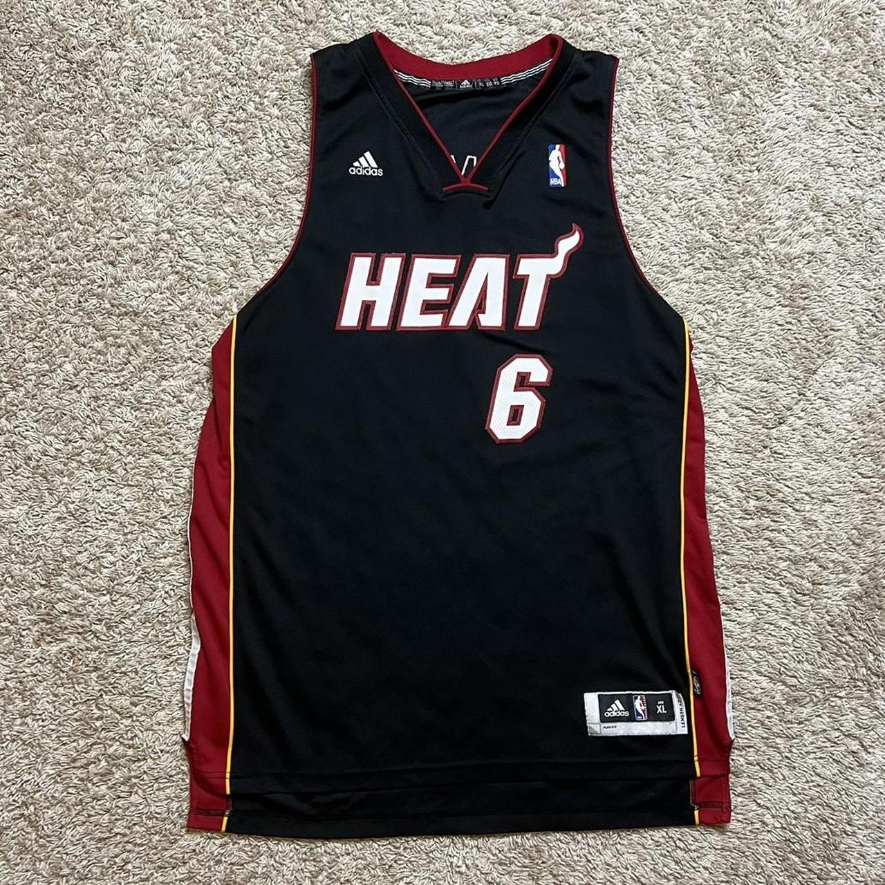 Lebron James Miami Heat Jersey Super sick adidas... Depop
