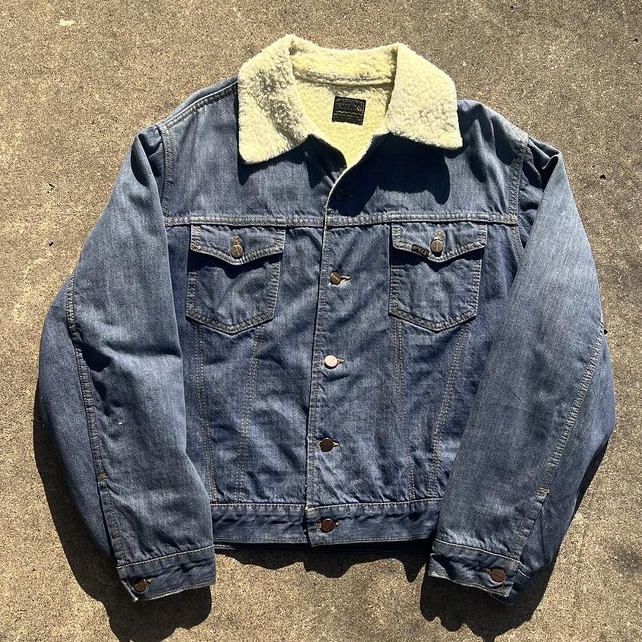 Vintage 70s Roebucks Denim Jacket Vintage 1970s... - Depop