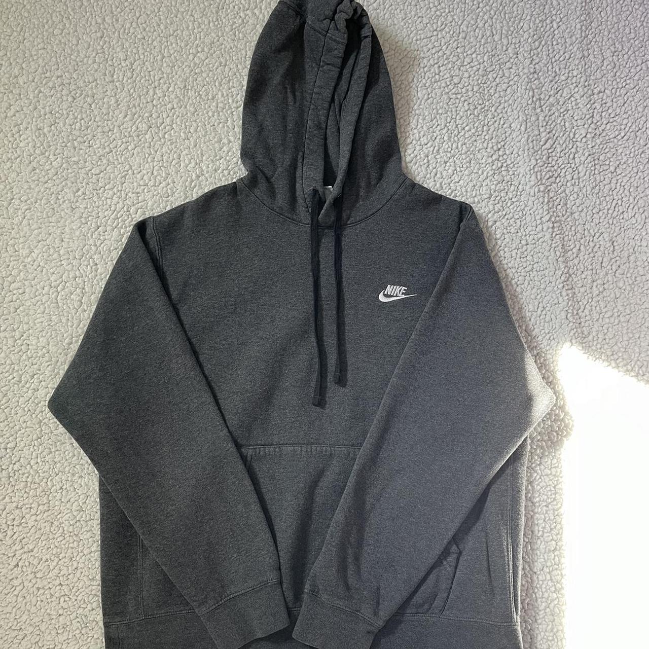 Cute dark grey Nike hoodie! Size L!... Depop