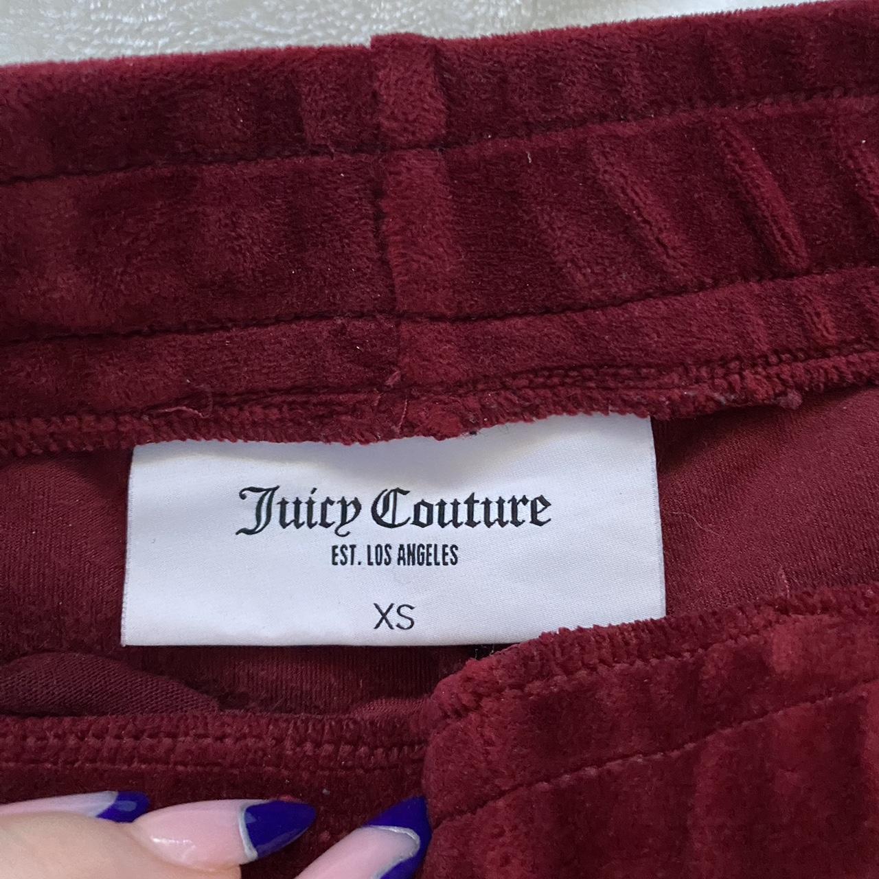 Juicy Couture Womens Burgundy And Red Joggers Tracksuits Depop