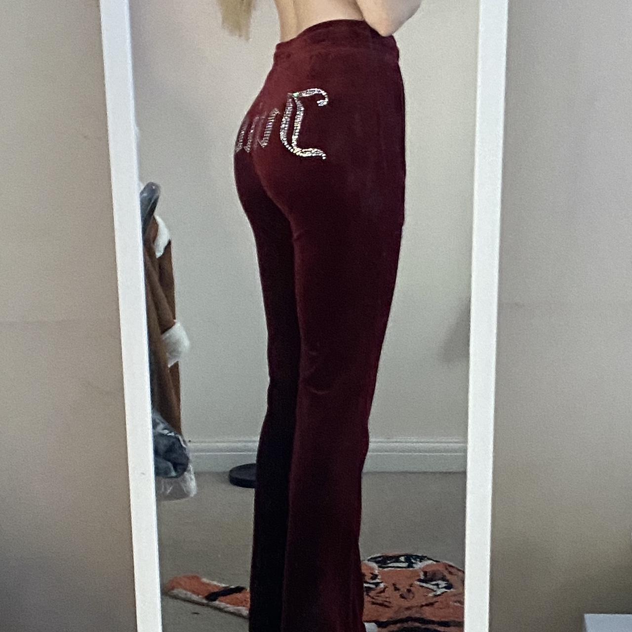 Juicy Couture Womens Burgundy And Red Joggers Tracksuits Depop