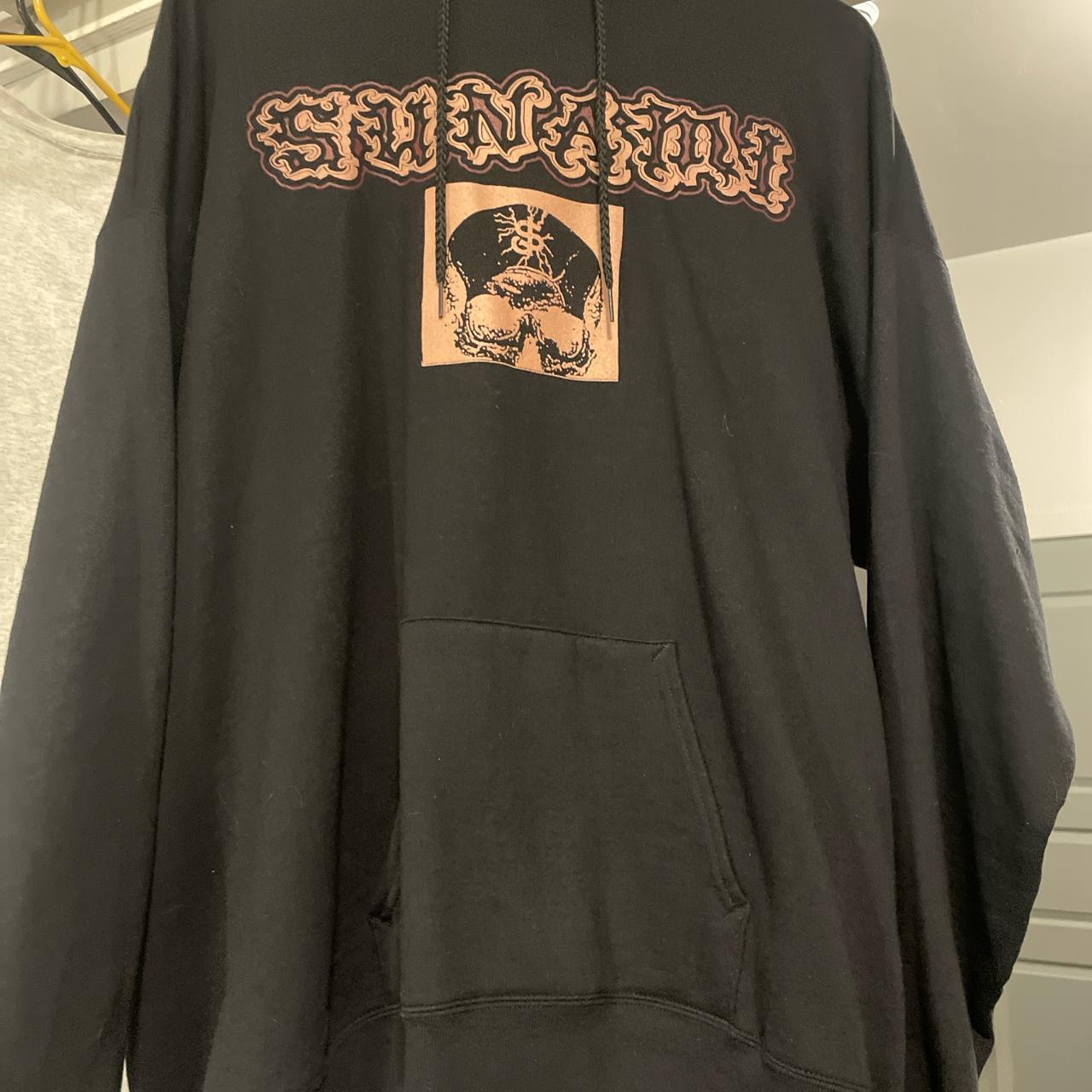 sunami weak die first hoodie, hardly worn size XL, i... - Depop