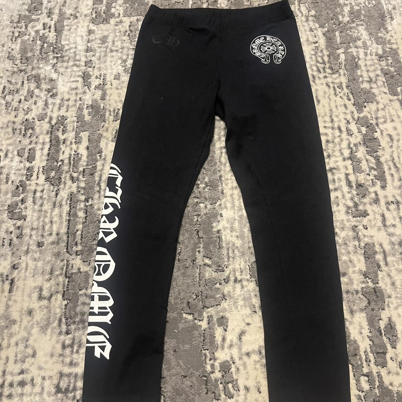 chrome hearts leggings - worn once (authentic)... - Depop