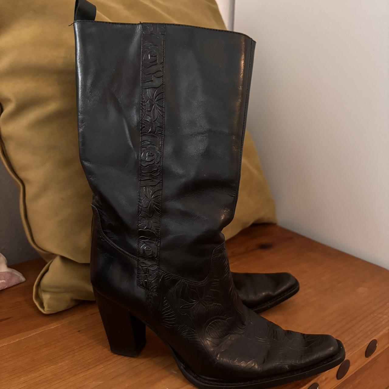 Leather Boots Antonio Melani Western Boots Vintage Leather
