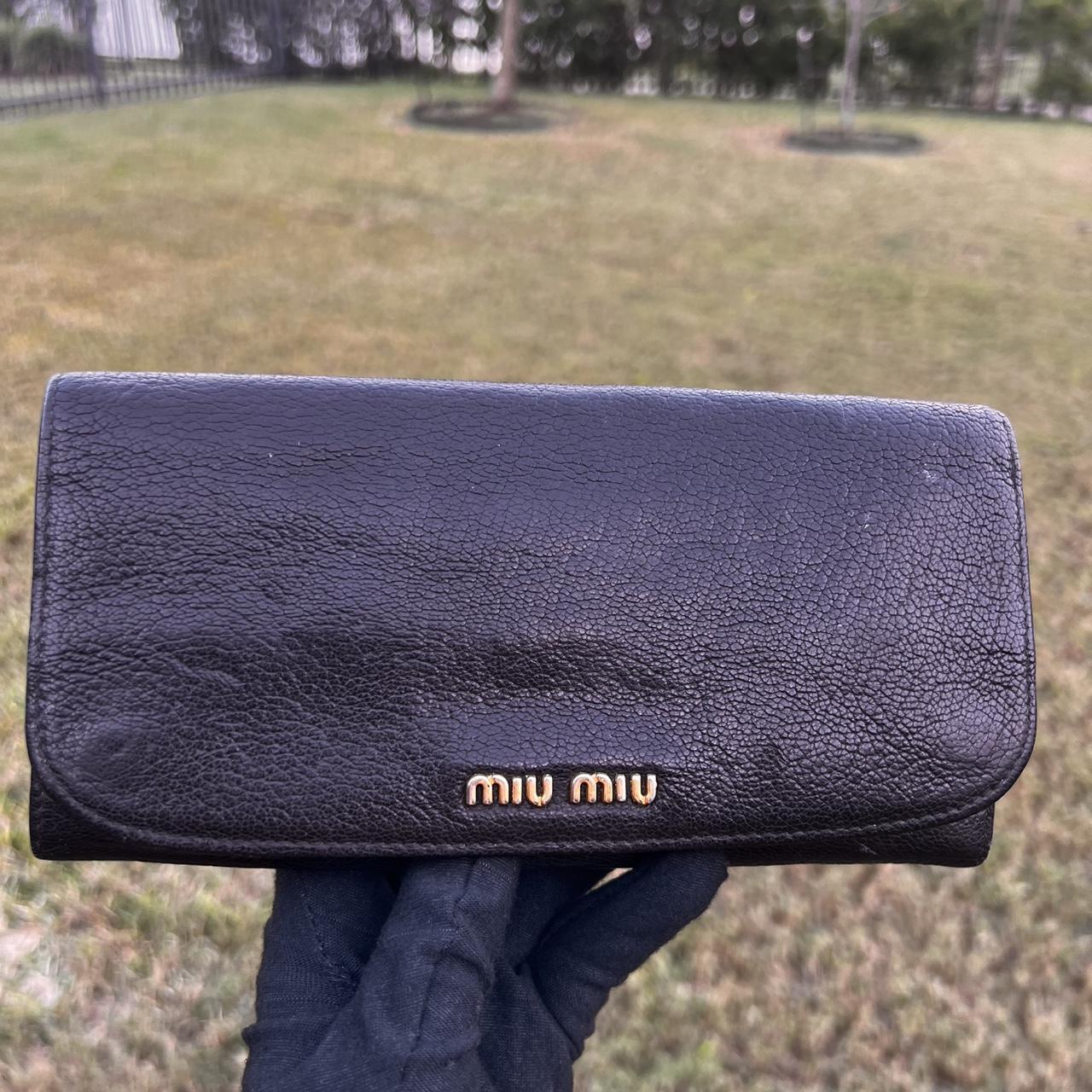 Miu Miu Women's Wallets - Black/Navy – Miu Miu Bl… - image 4